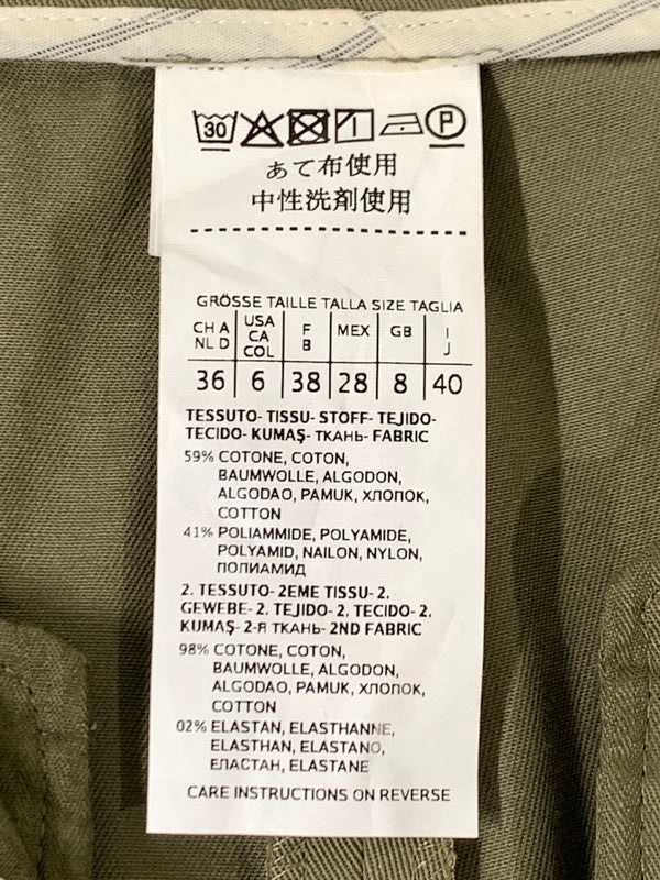 【中古品】【レディース】 MAX MARA マックスマーラ ブルガリア製 コットンパンツ ボトムス 171-250731-AS-55-min サイズ：40 カラー：カーキ 万代Net店