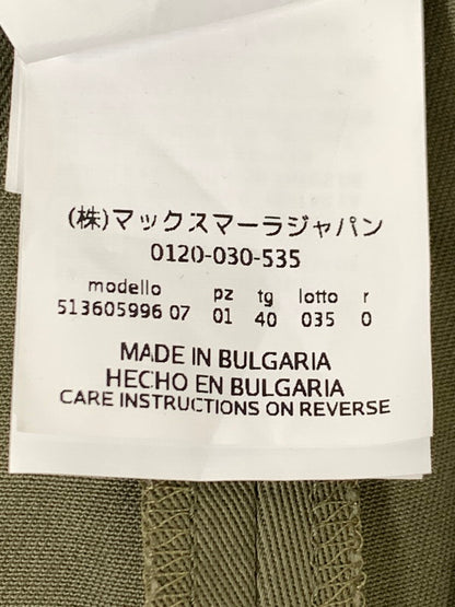 【中古品】【レディース】 MAX MARA マックスマーラ ブルガリア製 コットンパンツ ボトムス 171-250731-AS-55-min サイズ：40 カラー：カーキ 万代Net店