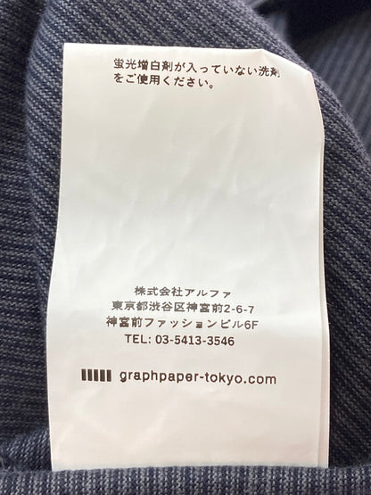 【中古品】【メンズ】 GRAPHPAPER グラフペーパー GU231-70322B 23SS NARROW BORDER L S TEE Ｔシャツ トップス 140-250721-ks-08-min サイズ：1 カラー：ネイビー 万代Net店