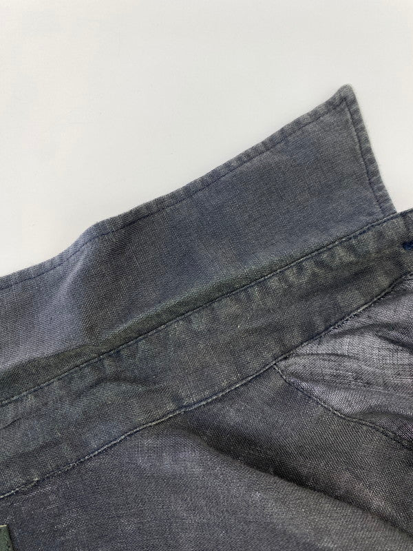 【中古品】【メンズ】 Banana Republic バナナリパブリック 90S IRISH LINEN SHIRT シャツ トップス 146-250727-ks-18-min サイズ：L カラー：グレー 万代Net店