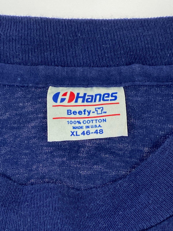 【中古品】【メンズ】 HANES ヘインズ 80S ASK ME HOW I'M LOSING WEIGHT TEE ショートスリーブ 146-250726-AS-23-min サイズ：XL カラー：ネイビー 万代Net店