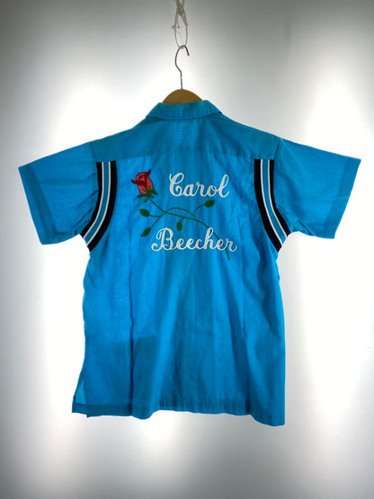 【中古品】【メンズ】 VIINTAGE CALOL BEECHER SS BOWLING SHIRT ボーリングシャツ ショートスリーブ 146-250726-AS-21-min カラー：ターコイズ 万代Net店
