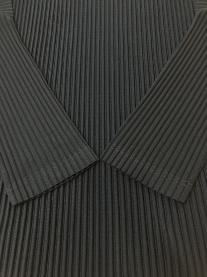 【中古品】【メンズ】 HOMME PLISSE ISSEY MIYAKE オム プリッセ イッセイミヤケ HP11JK111 21SS PLEATS LS TEE プリーツ Ｔシャツ トップス 140-250721-ks-12-min サイズ：3 カラー：ネイビー 万代Net店