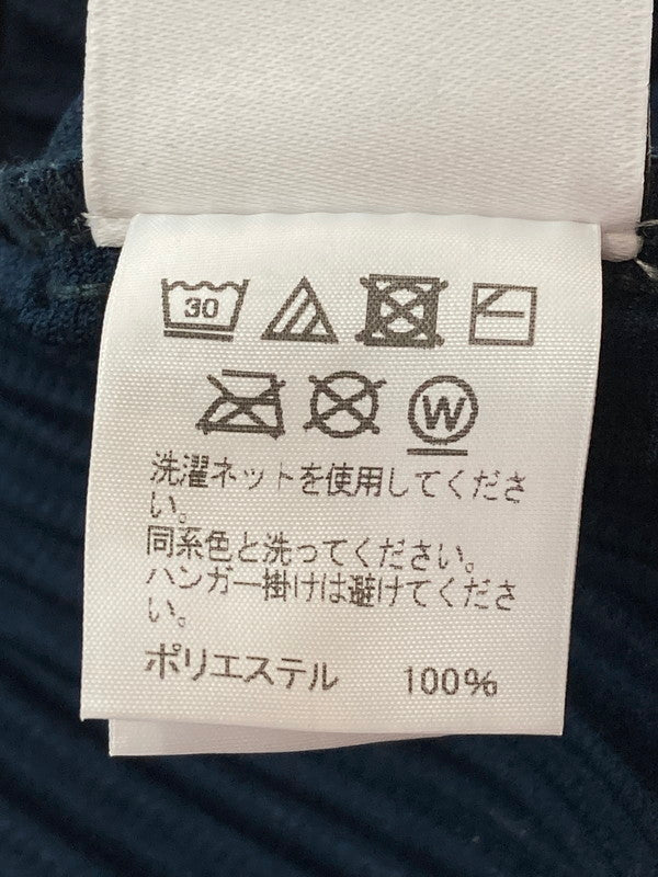 【中古品】【メンズ】 HOMME PLISSE ISSEY MIYAKE オム プリッセ イッセイミヤケ HP11JK111 21SS PLEATS LS TEE プリーツ Ｔシャツ トップス 140-250721-ks-12-min サイズ：3 カラー：ネイビー 万代Net店