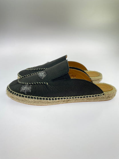 【中古品】【メンズ】 MAISON MARGIELA メゾン マルジェラ S57WX0082 エスパドリーユ レザー サンダル 164-250719-ks-04-min サイズ：43 カラー：ブラック 万代Net店
