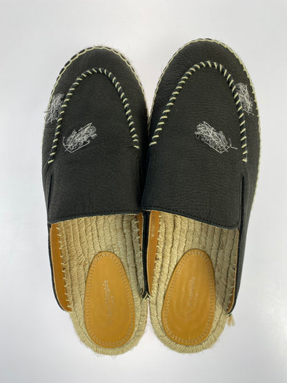 【中古品】【メンズ】 MAISON MARGIELA メゾン マルジェラ S57WX0082 エスパドリーユ レザー サンダル 164-250719-ks-04-min サイズ：43 カラー：ブラック 万代Net店