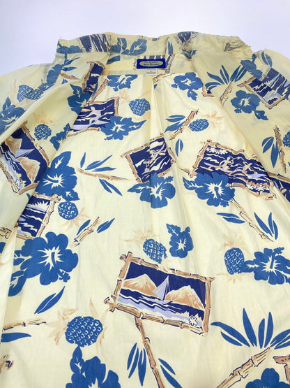 【中古品】【メンズ】 REYN SPOONER レインスプーナー PHIL EDWARDS ALOHA SHIRT COTTON SS ALOHA SHIRT アロハシャツ ショートスリーブ 144-250726-AS-18-min サイズ：L カラー：ベージュ系 万代Net店