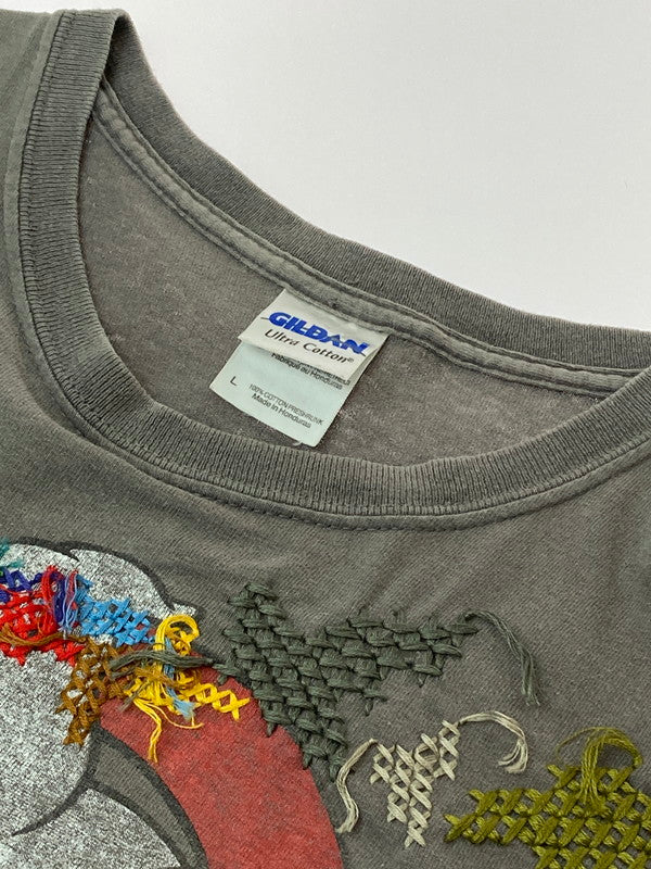 【中古品】【メンズ】 GILDAN ギルダン DANIELA MARIBEL GHOST BUSTERS SS TEE Tシャツ トップス 146-250721-ks-35-min サイズ：L カラー：グレー 万代Net店