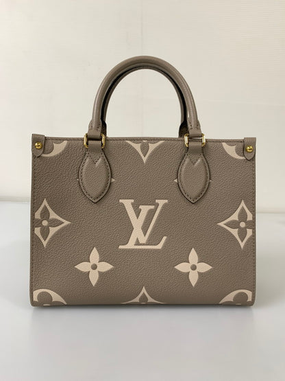 【中古美品】【レディース】 LOUIS VUITTON ルイ・ヴィトン オンザゴーPM バイカラー モノグラム アンプラント M45779 トートバッグ カバン 179-250722-yn-01-min カラー：トゥルトレール クレーム 万代Net店
