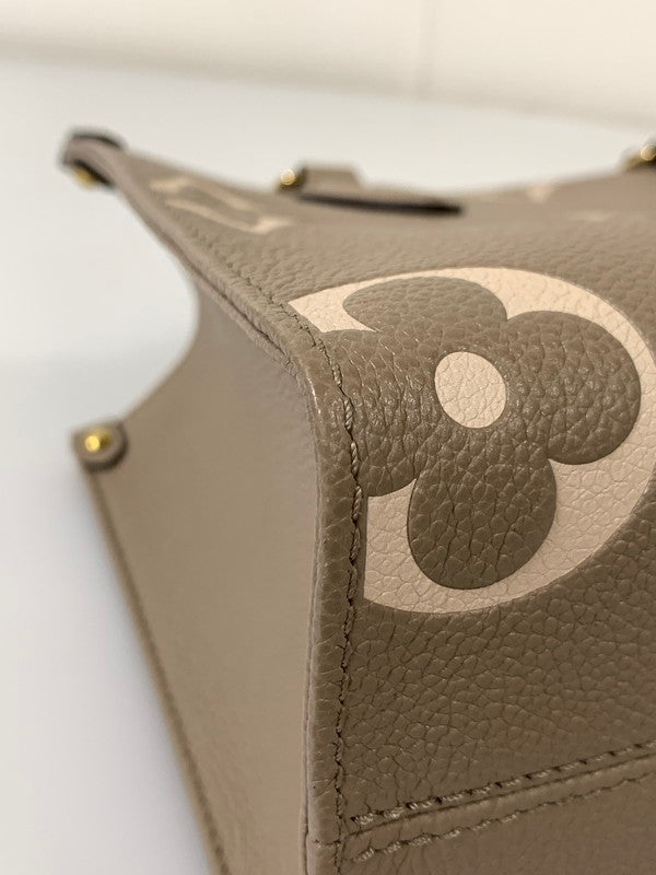 【中古美品】【レディース】 LOUIS VUITTON ルイ・ヴィトン オンザゴーPM バイカラー モノグラム アンプラント M45779 トートバッグ カバン 179-250722-yn-01-min カラー：トゥルトレール クレーム 万代Net店