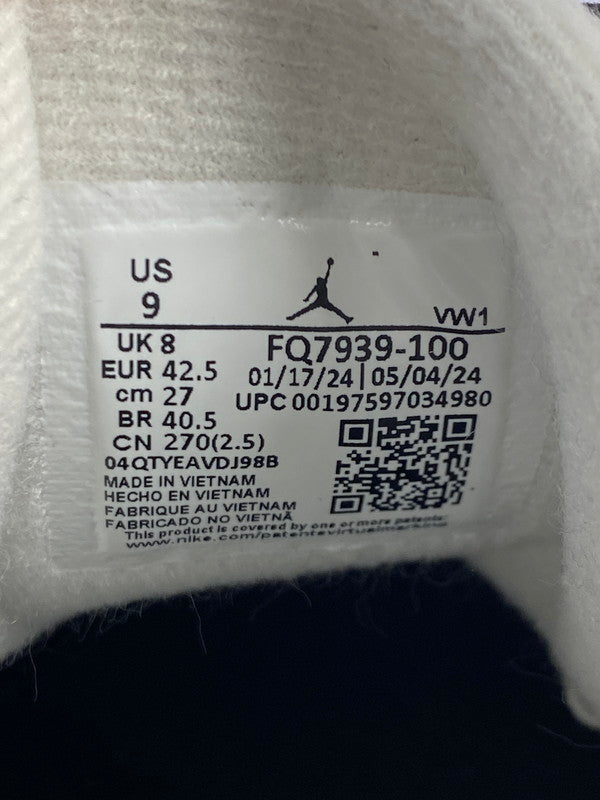 【中古美品】【メンズ】 NIKE ナイキ AIR JORDAN 4 RM FQ7939-100 エアージョーダン4 アールエム スニーカー 靴 160-250725-jt-07-min サイズ：US 9 27.0cm カラー：SAIL/WHITE COCONUT MILK-BLACK 万代Net店