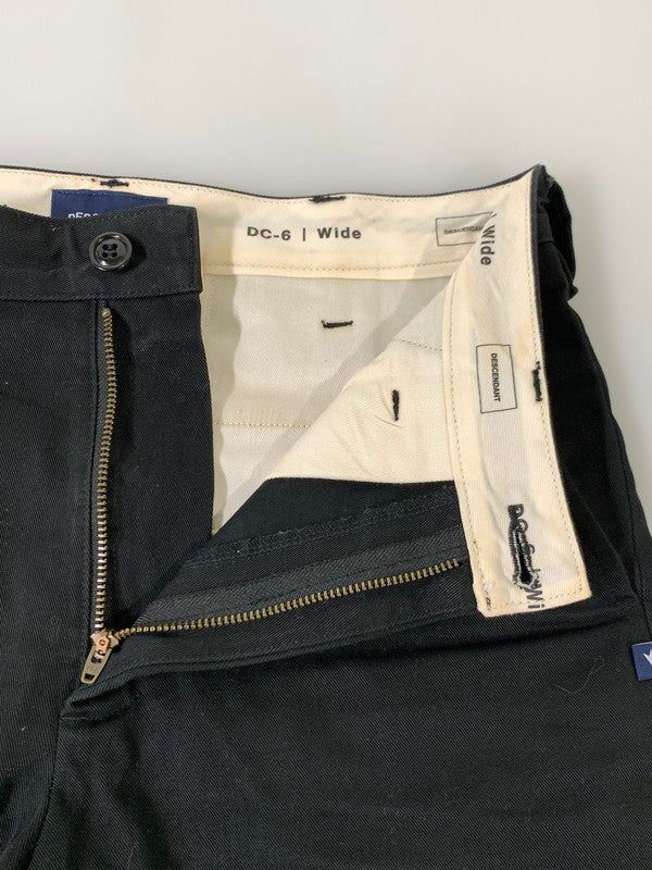 【中古品】【メンズ】 DESCENDANT ディセンダント DC-6 WIDE COTTON SHORTS ワイドコットンショーツ 153-250727-ks-63-min サイズ：1 カラー：ブラック 万代Net店