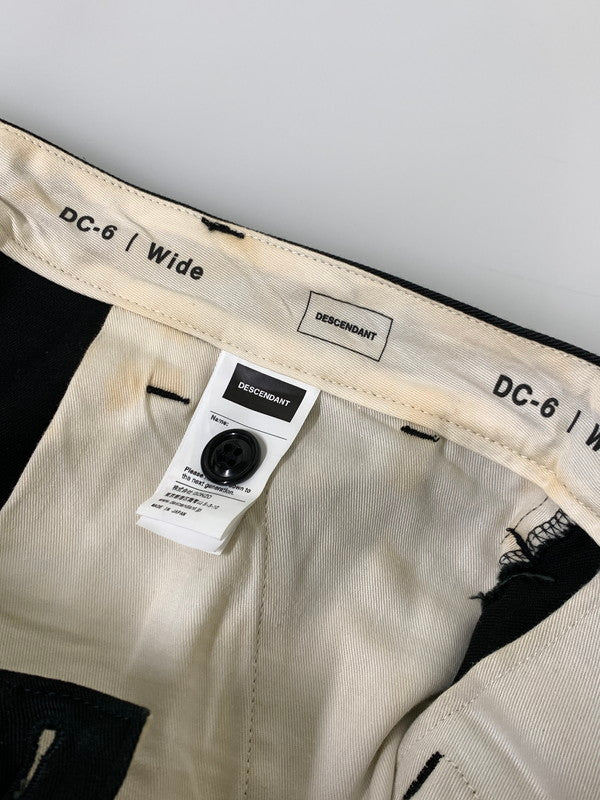 【中古品】【メンズ】 DESCENDANT ディセンダント DC-6 WIDE COTTON SHORTS ワイドコットンショーツ 153-250727-ks-63-min サイズ：1 カラー：ブラック 万代Net店