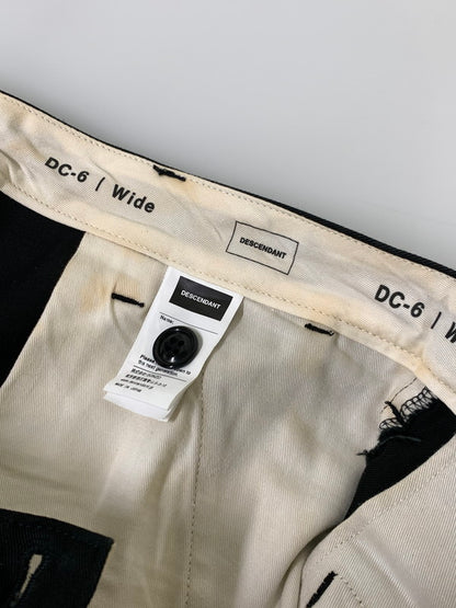 【中古品】【メンズ】 DESCENDANT ディセンダント DC-6 WIDE COTTON SHORTS ワイドコットンショーツ 153-250727-ks-63-min サイズ：1 カラー：ブラック 万代Net店