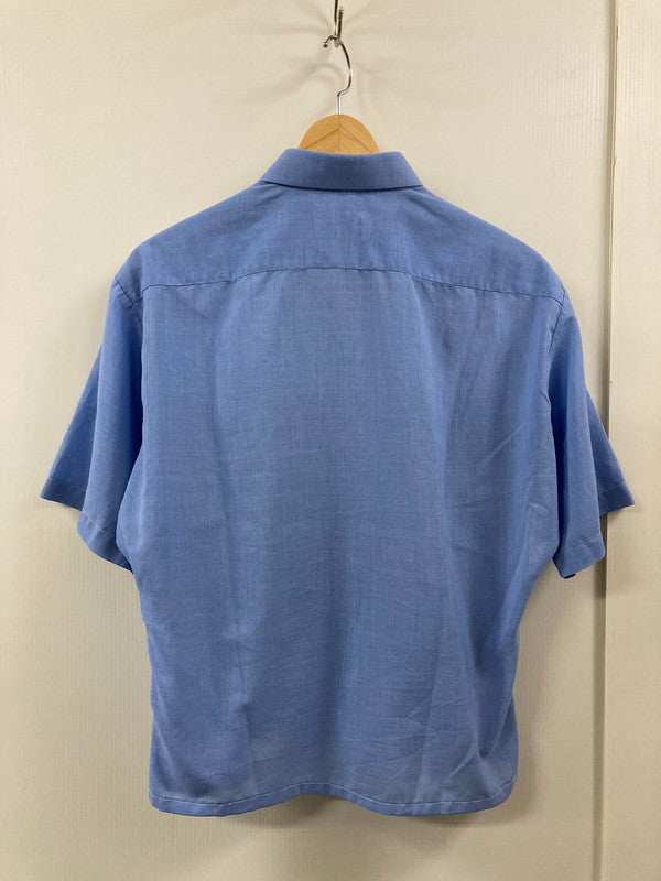 【現状渡し品】【メンズ】 USED ユーズド S S 60S BOX SILHOUETTE SHIRT 半袖 60年代 ボックス シルエット シャツ メンズ トップス 146-250725-em-13-min カラー：サックスブルー 万代Net店