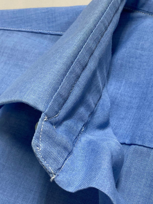 【現状渡し品】【メンズ】 USED ユーズド S S 60S BOX SILHOUETTE SHIRT 半袖 60年代 ボックス シルエット シャツ メンズ トップス 146-250725-em-13-min カラー：サックスブルー 万代Net店