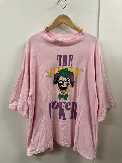 【中古品】【メンズ】 RUDE DOG BRAND c1989 THE JOKER PRINT TEE ルードドッグ ブランド ショートスリーブ プリントTシャツ 半袖Tシャツ トップス 146-250725-yn-04-min サイズ：BIGGER カラー：ピンク 万代Net店