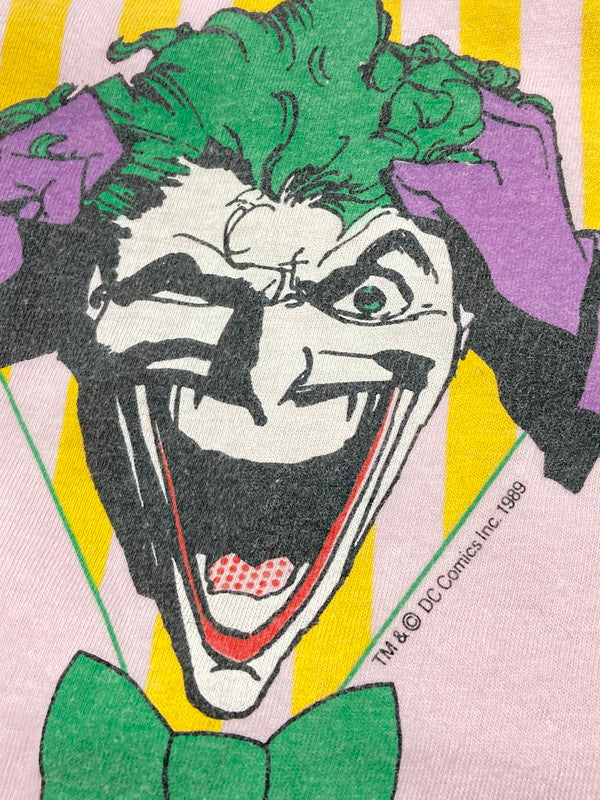 【中古品】【メンズ】 RUDE DOG BRAND c1989 THE JOKER PRINT TEE ルードドッグ ブランド ショートスリーブ プリントTシャツ 半袖Tシャツ トップス 146-250725-yn-04-min サイズ：BIGGER カラー：ピンク 万代Net店