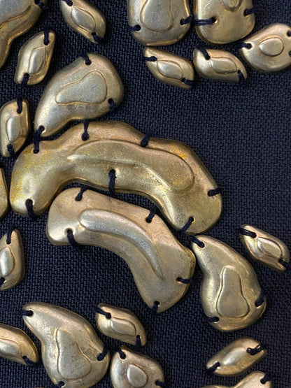 【中古美品】【メンズ】 DRIES VAN NOTEN ドリスヴァンノッテン 25SS EMBELLISHED BOMBER JACKET エンベリッシュ ボンバージャケット 141-250721-ks-41-min サイズ：L カラー：ネイビー 万代Net店