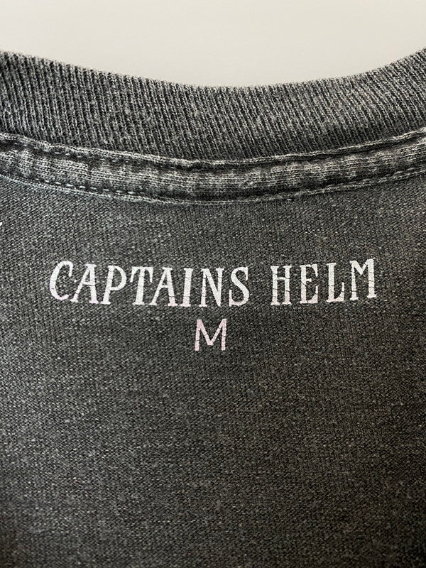 【中古品】【メンズ】 CAPTAINS HELM キャプテンズヘルム PRINT L S TEE プリント 長袖 Tシャツ メンズ トップス ロングスリーブ 142-250725-em-43-min サイズ：M カラー：グレー 万代Net店