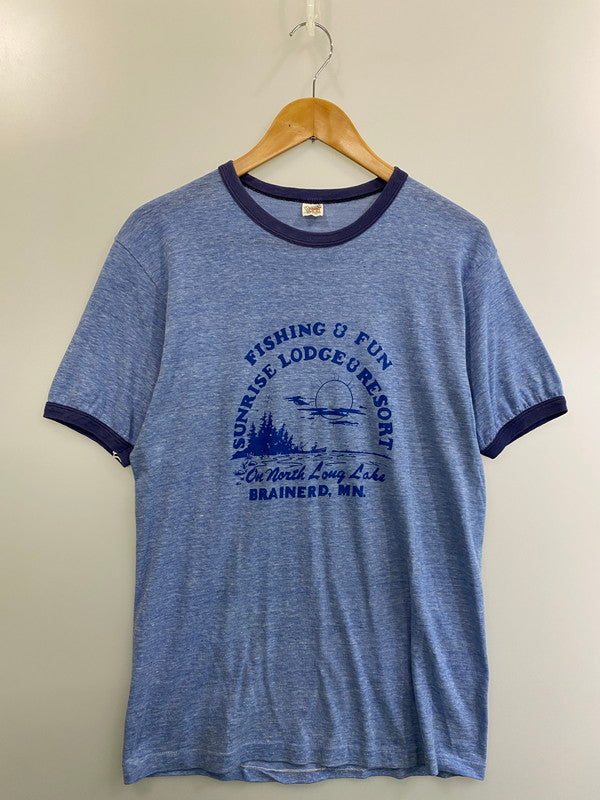 【現状渡し品】【メンズ】 VINTAGE ヴィンテージ 70S RINGER TEE Tシャツ トップス 146-250721-ks-60-min サイズ：M カラー：ブルー系 万代Net店