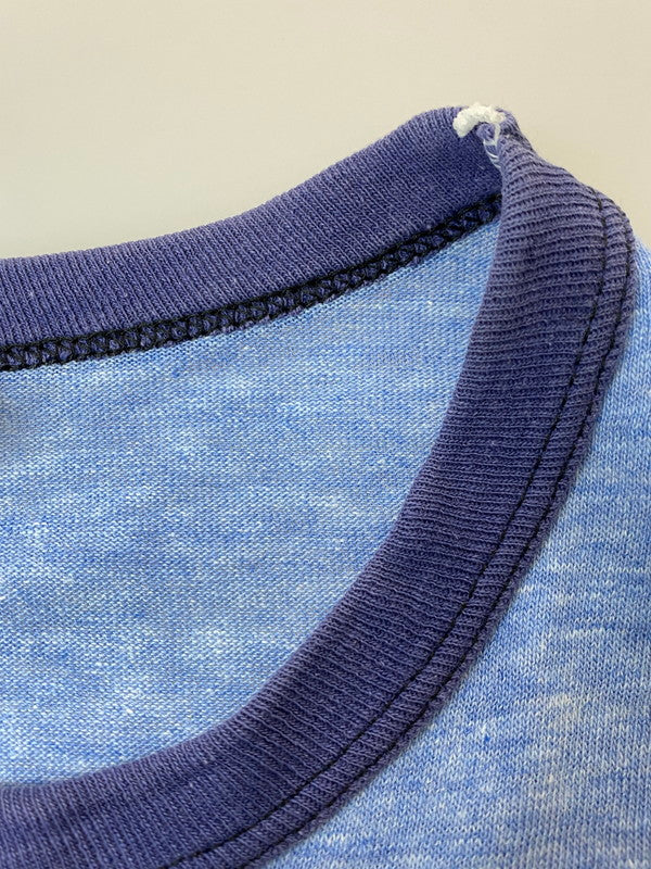 【現状渡し品】【メンズ】 VINTAGE ヴィンテージ 70S RINGER TEE Tシャツ トップス 146-250721-ks-60-min サイズ：M カラー：ブルー系 万代Net店