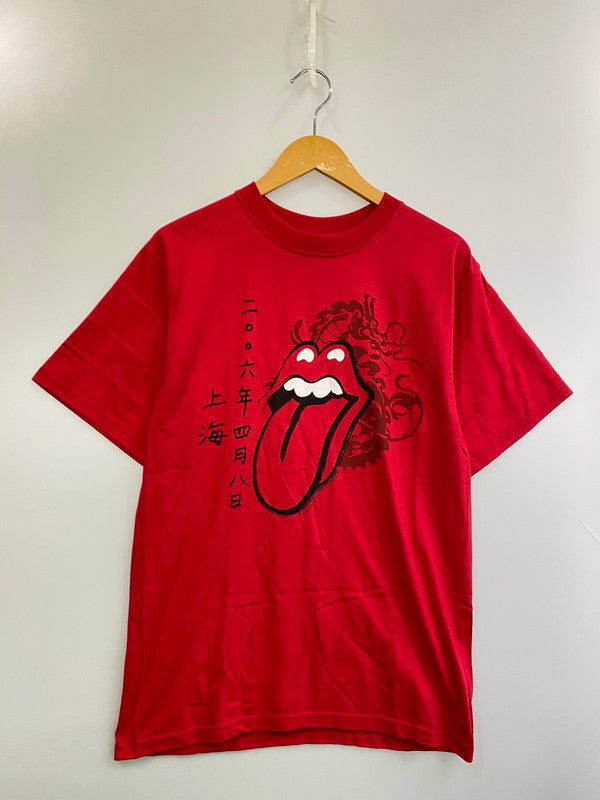 【中古品】【メンズ】 ROLLING STONES ローリングストーンズ 2006 上海 TEE Tシャツ バンドT メンズ トップス 半袖 146-250725-em-38-min サイズ：M カラー：レッド 万代Net店