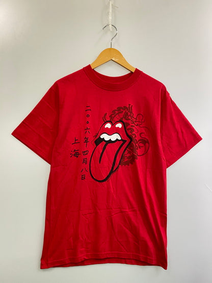 【中古品】【メンズ】 ROLLING STONES ローリングストーンズ 2006 上海 TEE Tシャツ バンドT メンズ トップス 半袖 146-250725-em-38-min サイズ：M カラー：レッド 万代Net店