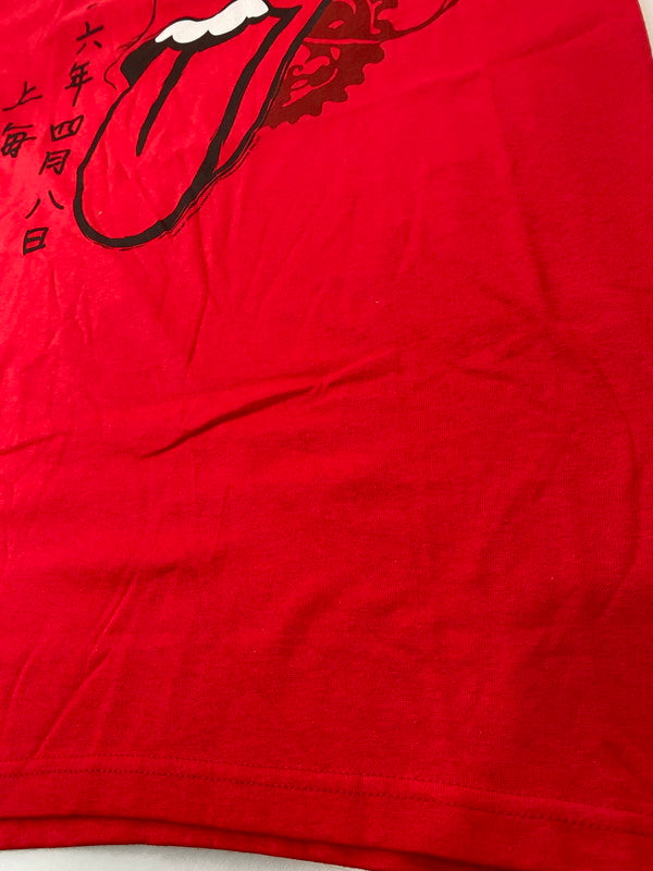 【中古品】【メンズ】 ROLLING STONES ローリングストーンズ 2006 上海 TEE Tシャツ バンドT メンズ トップス 半袖 146-250725-em-38-min サイズ：M カラー：レッド 万代Net店