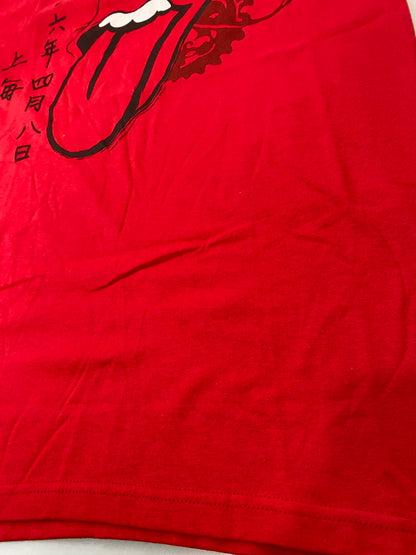 【中古品】【メンズ】 ROLLING STONES ローリングストーンズ 2006 上海 TEE Tシャツ バンドT メンズ トップス 半袖 146-250725-em-38-min サイズ：M カラー：レッド 万代Net店