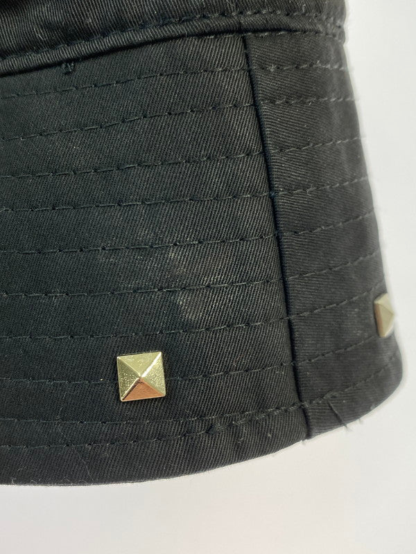 【中古品】【メンズ/レディース】  REFLEM レフレム × DIMMOIRE ディムモアール スタッズ バケットハット  RF23-Z07 帽子 185-250727-em-08-min サイズ：FREE カラー：ブラック  万代Net店