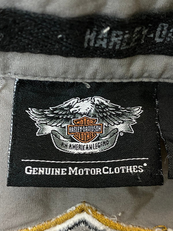 【中古品】【メンズ】 HARLEY-DAVIDSON ハーレーダビッドソン 96662-12VM FIRE PATTERN NO SLEEVE SHIRT ノースリーブシャツ トップス 146-250721-ks-56-min サイズ：M 万代Net店