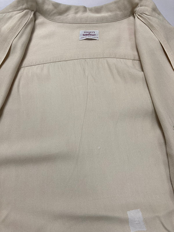 【中古品】【メンズ】 TOWNCRAFT タウンクラフト 50's OPENCOLLAR SHIRT 50年代 オープンカラーシャツ 長袖シャツ トップス 146-250725-yn-09-min サイズ：L カラー：ベージュ 万代Net店