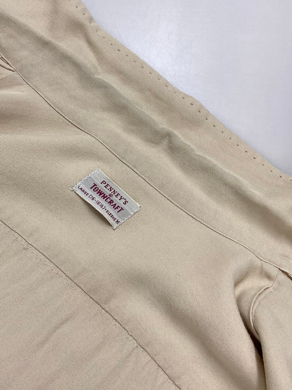 【中古品】【メンズ】 TOWNCRAFT タウンクラフト 50's OPENCOLLAR SHIRT 50年代 オープンカラーシャツ 長袖シャツ トップス 146-250725-yn-09-min サイズ：L カラー：ベージュ 万代Net店