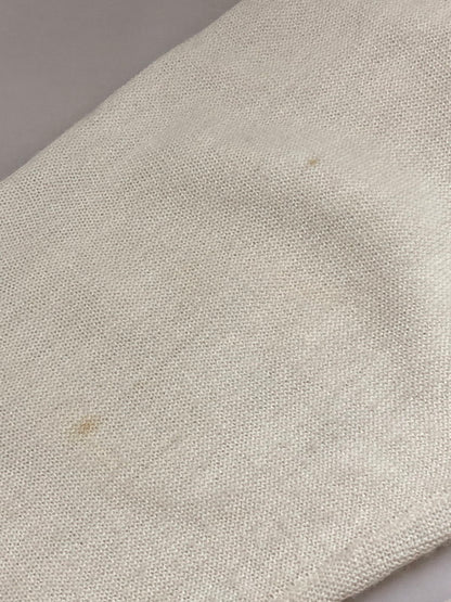 【現状渡し品】【メンズ】 80S LOGO CARDIGAN 80年代 刺繍 ロゴ ウール ニット カーディガン メンズ アウター 146-250801-em-05-min サイズ：L カラー：ホワイト 万代Net店