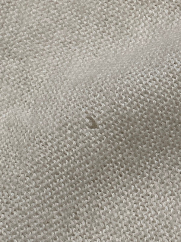 【現状渡し品】【メンズ】 80S LOGO CARDIGAN 80年代 刺繍 ロゴ ウール ニット カーディガン メンズ アウター 146-250801-em-05-min サイズ：L カラー：ホワイト 万代Net店