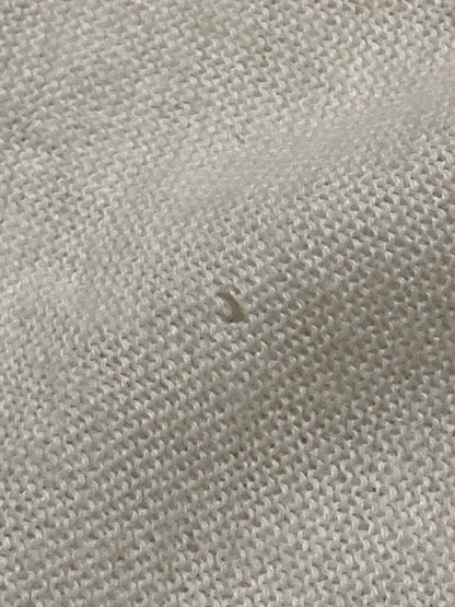 【現状渡し品】【メンズ】 80S LOGO CARDIGAN 80年代 刺繍 ロゴ ウール ニット カーディガン メンズ アウター 146-250801-em-05-min サイズ：L カラー：ホワイト 万代Net店