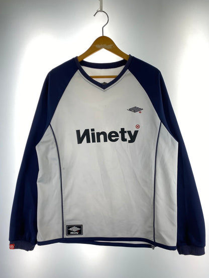 【中古品】【メンズ】 9090 NN1416 TECH LOGO GAME LS TEE トップス 142-250727-ks-03-min サイズ：M カラー：ネイビー/オフホワイト 万代Net店