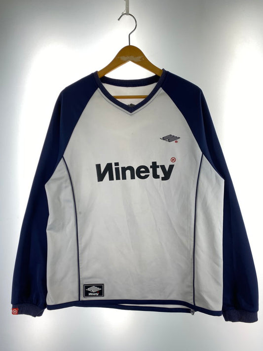 【中古品】【メンズ】 9090 NN1416 TECH LOGO GAME LS TEE トップス 142-250727-ks-03-min サイズ：M カラー：ネイビー/オフホワイト 万代Net店