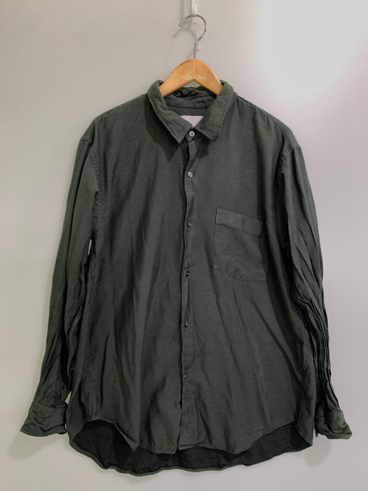 【中古品】【メンズ】 NUTERM ニューターム 051SH-024MS LS SHIRT シャツ トップス 140-250727-ks-71-min サイズ：S カラー：ダークグリーン系 万代Net店