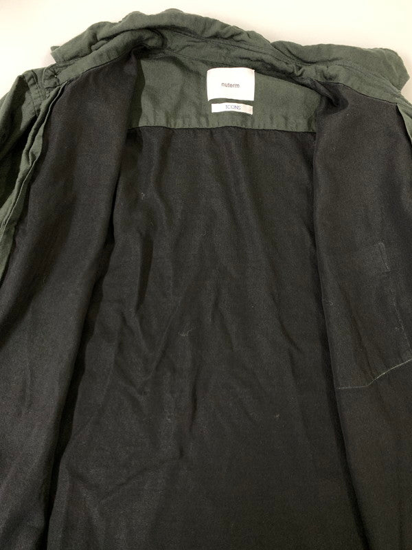 【中古品】【メンズ】 NUTERM ニューターム 051SH-024MS LS SHIRT シャツ トップス 140-250727-ks-71-min サイズ：S カラー：ダークグリーン系 万代Net店