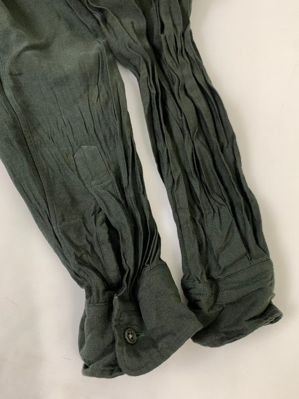 【中古品】【メンズ】 NUTERM ニューターム 051SH-024MS LS SHIRT シャツ トップス 140-250727-ks-71-min サイズ：S カラー：ダークグリーン系 万代Net店
