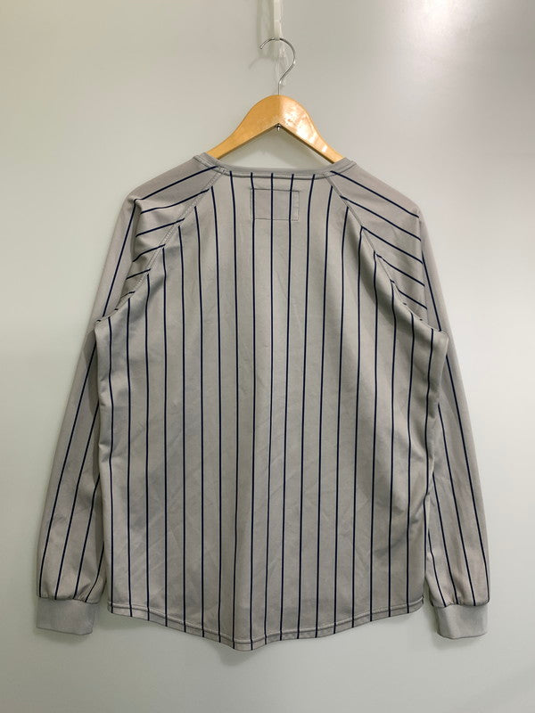 【中古品】【メンズ】 BALLAHOLIC ボーラホリック STRIPE LS TEE ストライプ トップス 142-250727-ks-56-min サイズ：M カラー：グレー系 万代Net店