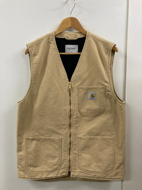 【中古品】【メンズ】 Carhartt カーハート CARHARTT WIP ARBOR VEST I031521 アーバー ベスト ジレ メンズ トップス 142-250725-em-05-min サイズ：L カラー：ベージュ 万代Net店