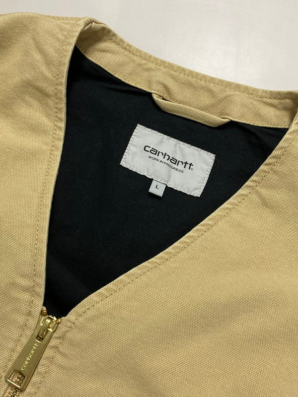 【中古品】【メンズ】 Carhartt カーハート CARHARTT WIP ARBOR VEST I031521 アーバー ベスト ジレ メンズ トップス 142-250725-em-05-min サイズ：L カラー：ベージュ 万代Net店