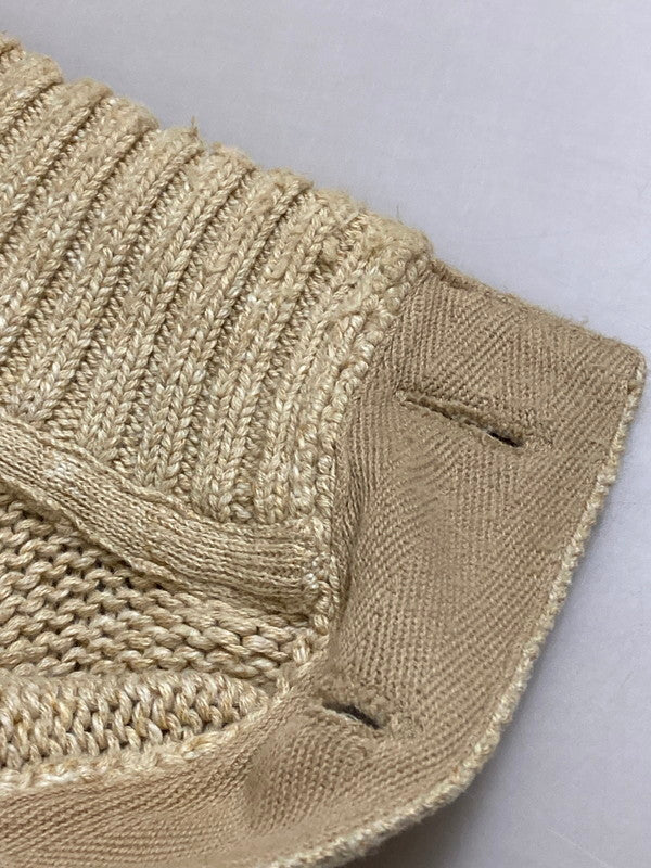 【中古品】【メンズ】 L.L.Bean エルエルビーン BUTTON NECK COTTON KNIT コットンニット トップス 146-250803-ks-09-min サイズ：M カラー：ベージュ 万代Net店