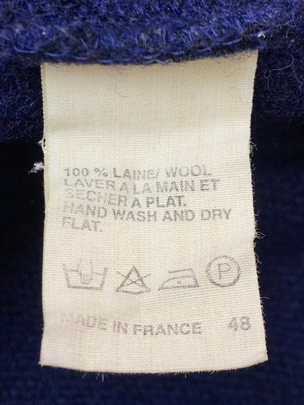 【中古品】A.P.C. アーペーセー 80S-90's MADE IN FRANCE L/S WOOL KNIT 80-90年代 ロングスリーブ ウールニット トップス 146-250725-yn-26-min サイズ：S カラー：ネイビー 万代Net店