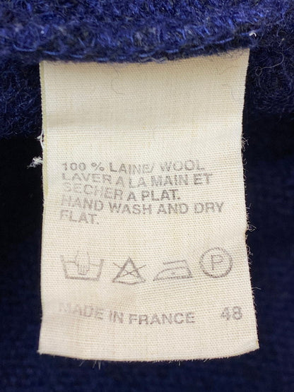 【中古品】A.P.C. アーペーセー 80S-90's MADE IN FRANCE L/S WOOL KNIT 80-90年代 ロングスリーブ ウールニット トップス 146-250725-yn-26-min サイズ：S カラー：ネイビー 万代Net店