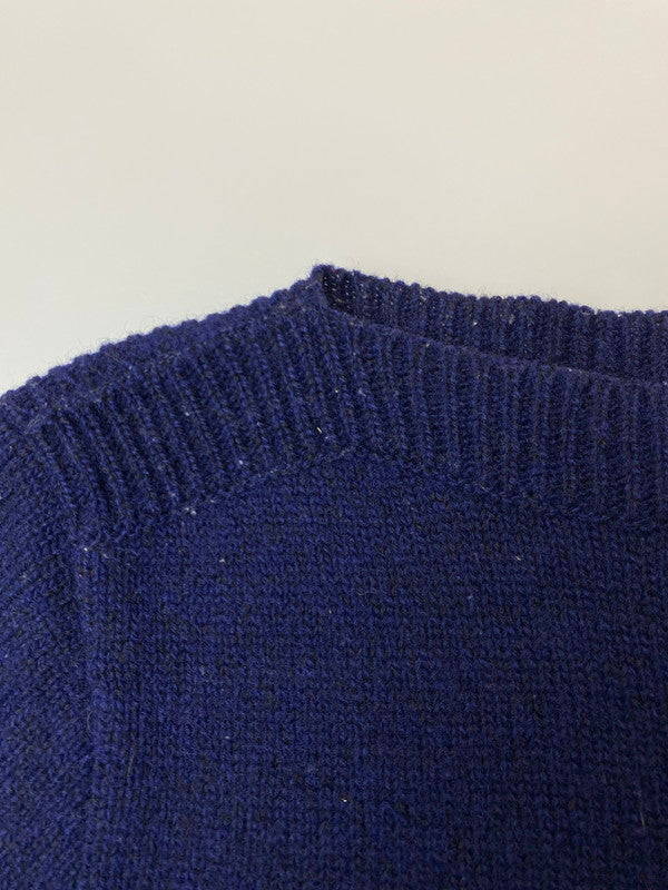 【中古品】A.P.C. アーペーセー 80S-90's MADE IN FRANCE L/S WOOL KNIT 80-90年代 ロングスリーブ ウールニット トップス 146-250725-yn-26-min サイズ：S カラー：ネイビー 万代Net店