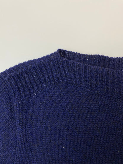【中古品】A.P.C. アーペーセー 80S-90's MADE IN FRANCE L/S WOOL KNIT 80-90年代 ロングスリーブ ウールニット トップス 146-250725-yn-26-min サイズ：S カラー：ネイビー 万代Net店
